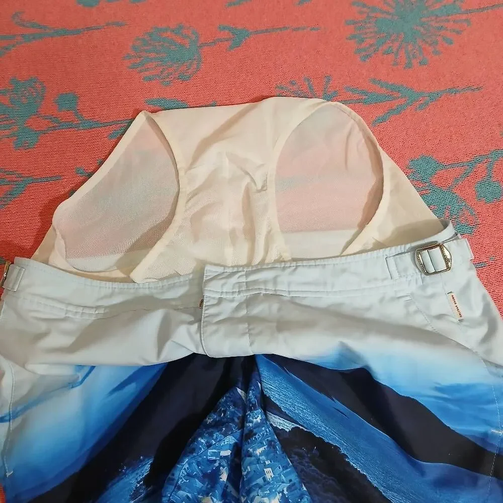Orlebar brown mens 32 beach shorts swim trunks blue